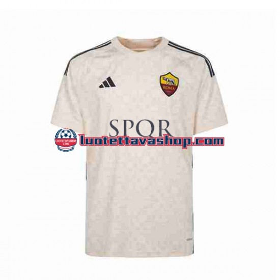 Miehet AS Roma 2023-2024 Lyhythihainen Fanipaita ,Vieras
