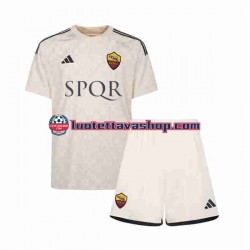 Lapset AS Roma 2023-2024 Lyhythihainen Fanipaita ,Vieras