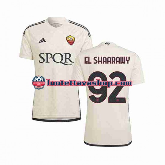 Miehet AS Roma El Shaarawy 92 2023-2024 Lyhythihainen Fanipaita ,Vieras