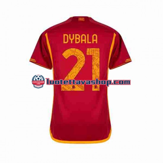 Miehet AS Roma Paulo Dybala 21 2023-2024 Lyhythihainen Fanipaita ,Koti
