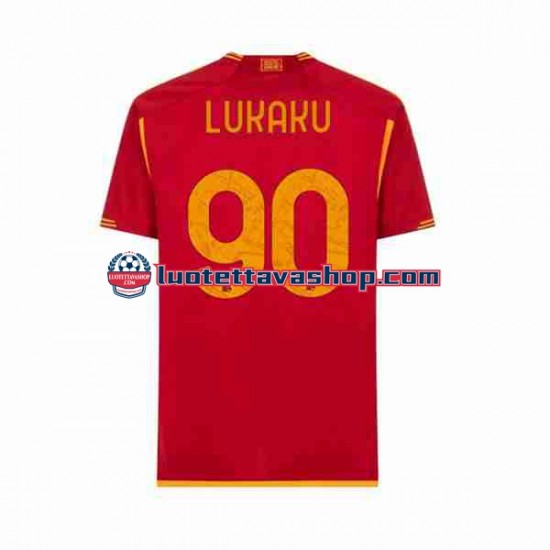 Miehet AS Roma Romelu Lukaku 90 2023-2024 Lyhythihainen Fanipaita ,Koti
