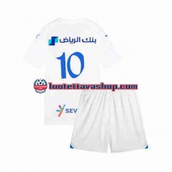 Lapset Al Hilal Neymar JR 10 2023-2024 Lyhythihainen Fanipaita ,Vieras