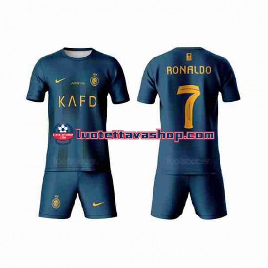 Lapset Al-Nassr Ronaldo 7 2023-2024 Lyhythihainen Fanipaita ,Vieras
