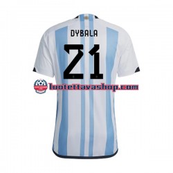 Miehet Argentiina Dybala 21 World Cup 2022 Lyhythihainen Fanipaita ,Koti