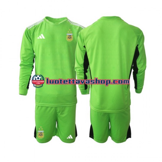 Lapset Argentiina Maalivahdin World Cup 2022 Pitkähihainen Fanipaita ,Koti