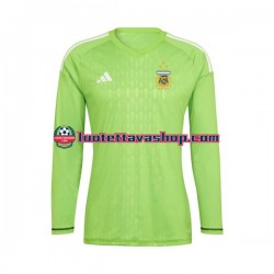 Miehet Argentiina Maalivahdin World Cup 2022 Pitkähihainen Fanipaita ,Koti