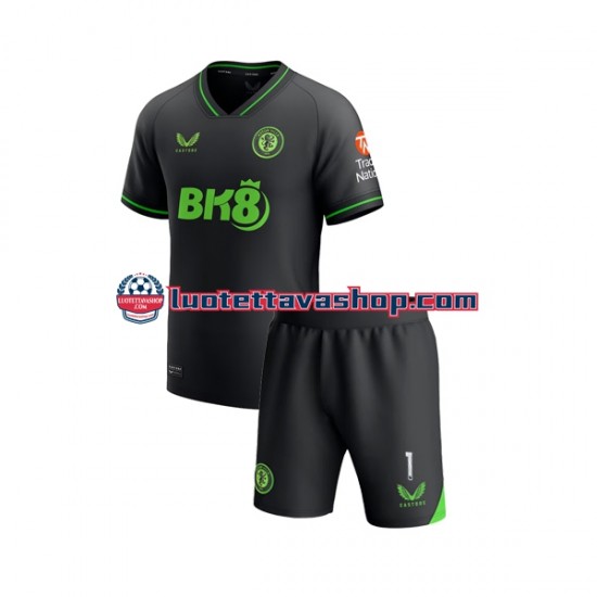 Lapset Aston Villa Maalivahdin Emiliano Martinez 1 2023-2024 Lyhythihainen Fanipaita ,Koti