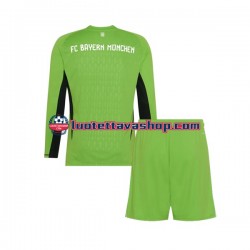 Lapset FC Bayern München Maalivahdin 2023-2024 Pitkähihainen Fanipaita ,Vieras