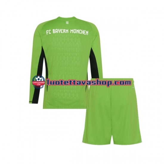 Lapset FC Bayern München Maalivahdin 2023-2024 Pitkähihainen Fanipaita ,Vieras