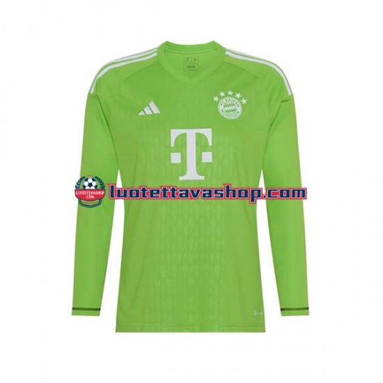 Miehet FC Bayern München Maalivahdin Manuel Neuer 1 2023-2024 Pitkähihainen Fanipaita ,Vieras