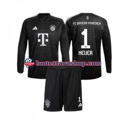 Lapset FC Bayern München Maalivahdin Manuel Neuer 1 2023-2024 Pitkähihainen Fanipaita ,Koti