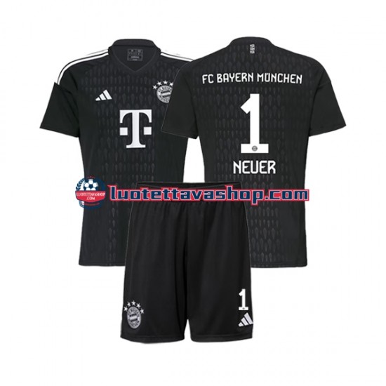 Lapset FC Bayern München Maalivahdin Manuel Neuer 1 2023-2024 Lyhythihainen Fanipaita ,Koti