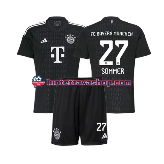 Lapset FC Bayern München Maalivahdin Yann Sommer 27 2023-2024 Lyhythihainen Fanipaita ,Koti
