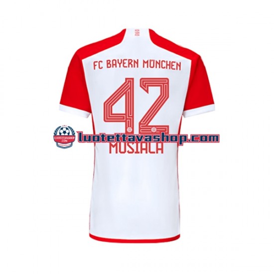Miehet FC Bayern München Jamal Musiala 42 2023-2024 Lyhythihainen Fanipaita ,Koti