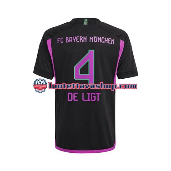 Miehet FC Bayern München Matthijs de Ligt 4 2023-2024 Lyhythihainen Fanipaita ,Vieras