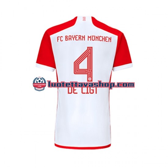Miehet FC Bayern München Matthijs de Ligt 4 2023-2024 Lyhythihainen Fanipaita ,Koti