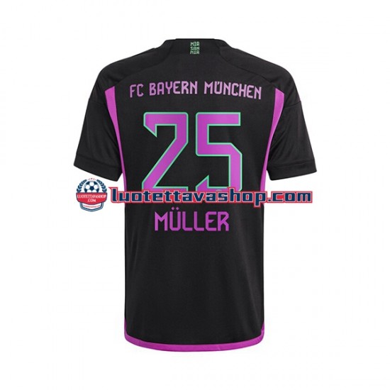 Miehet FC Bayern München Thomas Muller 25 2023-2024 Lyhythihainen Fanipaita ,Vieras