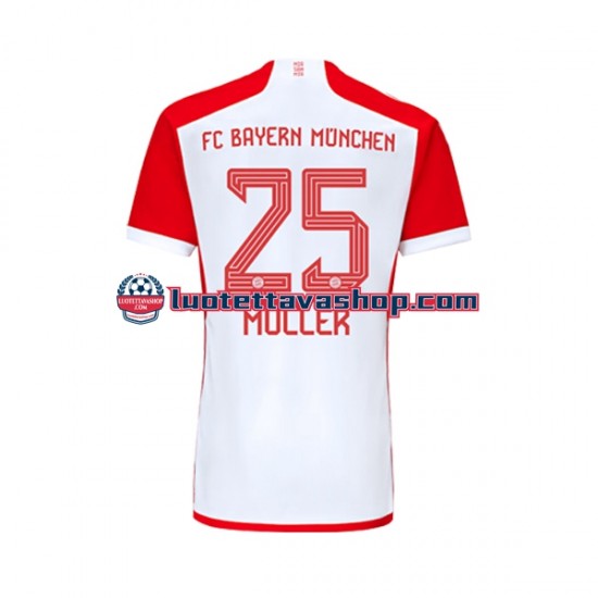 Miehet FC Bayern München Thomas Muller 25 2023-2024 Lyhythihainen Fanipaita ,Koti