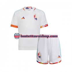 Lapset Belgia World Cup 2022 Lyhythihainen Fanipaita ,Vieras