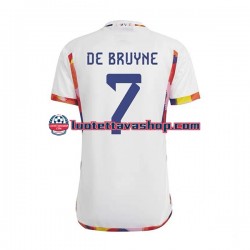 Miehet Belgia De Bruyne 7 World Cup 2022 Lyhythihainen Fanipaita ,Vieras