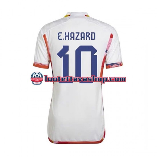 Miehet Belgia Eden Hazard 10 World Cup 2022 Lyhythihainen Fanipaita ,Vieras
