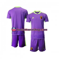 Lapset Belgia Maalivahdin Courtois 1 2021-2022 Lyhythihainen Fanipaita ,Vieras