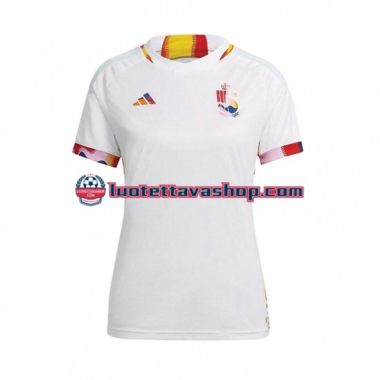 Naiset Belgia World Cup 2022 Lyhythihainen Fanipaita ,Vieras