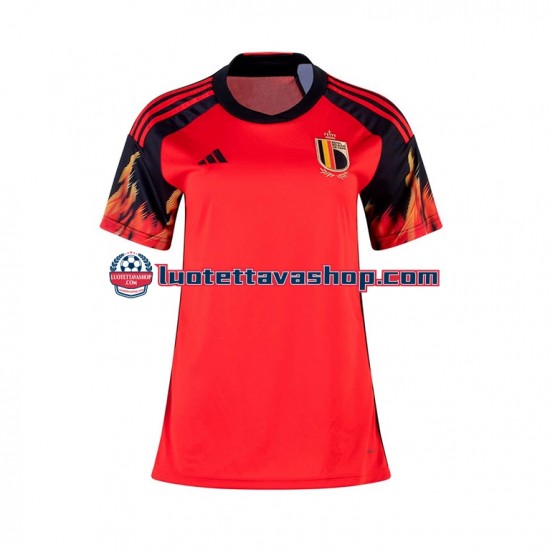 Naiset Belgia World Cup 2022 Lyhythihainen Fanipaita ,Koti