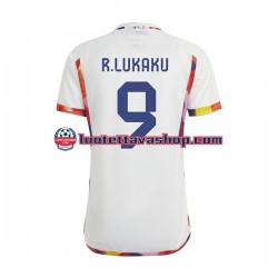 Miehet Belgia Lukaku 9 World Cup 2022 Lyhythihainen Fanipaita ,Vieras