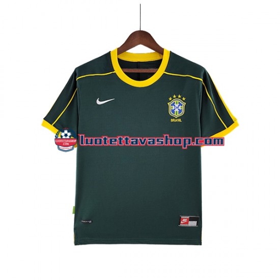 Miehet Brasilia Maalivahdin Retro 1998 Lyhythihainen Fanipaita ,Vieras