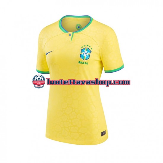Naiset Brasilia World Cup 2022 Lyhythihainen Fanipaita ,Koti