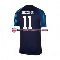 Miehet Kroatia Brozovic 11 World Cup 2022 Lyhythihainen Fanipaita ,Vieras