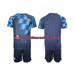 Lapset Kroatia World Cup 2022 Lyhythihainen Fanipaita ,Vieras