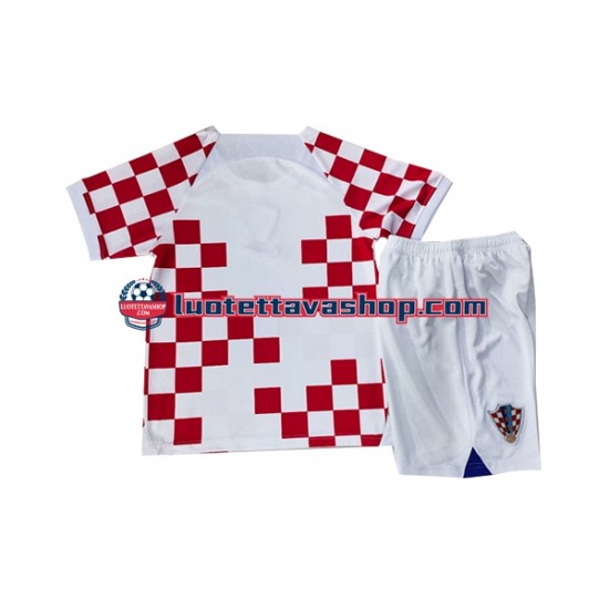 Lapset Kroatia World Cup 2022 Lyhythihainen Fanipaita ,Koti