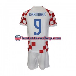 Lapset Kroatia Kramaric 9 World Cup 2022 Lyhythihainen Fanipaita ,Koti