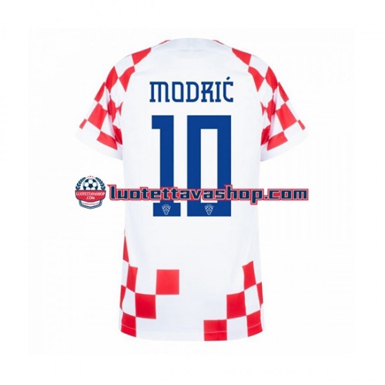 Miehet Kroatia Modric 10 World Cup 2022 Lyhythihainen Fanipaita ,Koti