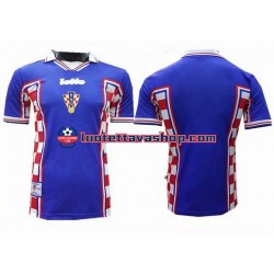 Miehet Kroatia Retro 1998 Lyhythihainen Fanipaita ,Vieras