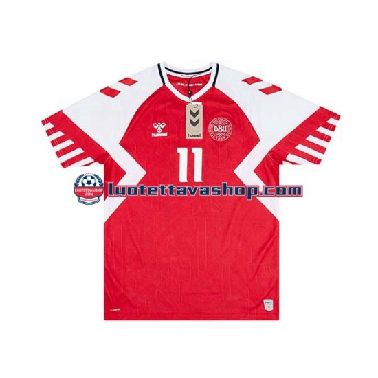 Miehet Tanska Rasmus Hojlund 11 2023-2024 Lyhythihainen Fanipaita ,Koti