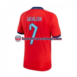 Miehet Englanti Grealish 7 World Cup 2022 Lyhythihainen Fanipaita ,Vieras