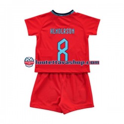 Lapset Englanti Henderson 8 World Cup 2022 Lyhythihainen Fanipaita ,Vieras