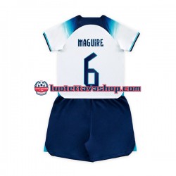 Lapset Englanti Maguire 6 World Cup 2022 Lyhythihainen Fanipaita ,Koti