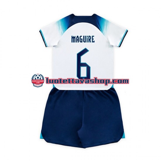 Lapset Englanti Maguire 6 World Cup 2022 Lyhythihainen Fanipaita ,Koti