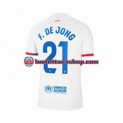 Miehet FC Barcelona Frenkie de Jong 21 2023-2024 Lyhythihainen Fanipaita ,Vieras