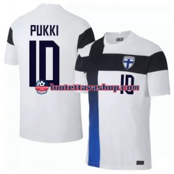 Miehet Suomi Teemu Pukki 10 Euro 2020 Lyhythihainen Fanipaita ,Koti