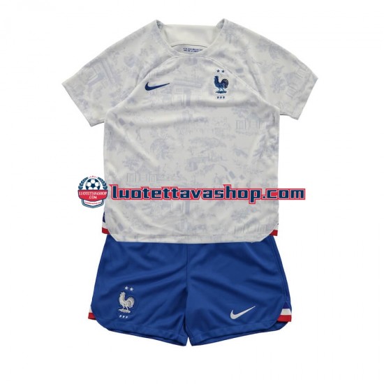 Lapset Ranska World Cup 2022 Lyhythihainen Fanipaita ,Vieras