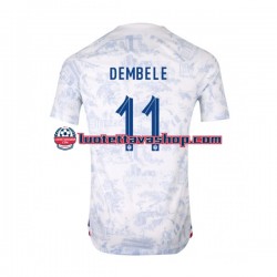 Miehet Ranska Dembele 11 World Cup 2022 Lyhythihainen Fanipaita ,Vieras