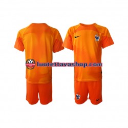 Lapset Ranska Maalivahdin World Cup 2022 Lyhythihainen Fanipaita ,Vieras