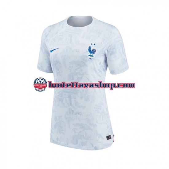 Naiset Ranska World Cup 2022 Lyhythihainen Fanipaita ,Vieras
