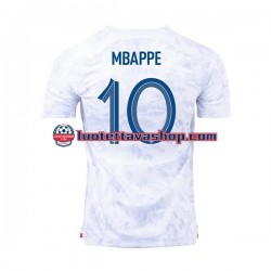 Miehet Ranska Mbappe 10 World Cup 2022 Lyhythihainen Fanipaita ,Vieras