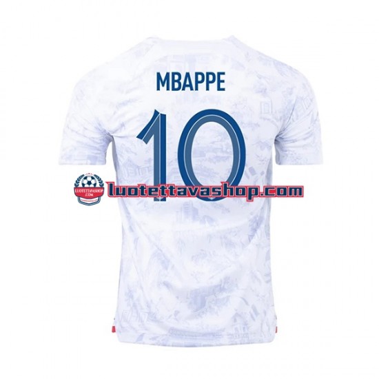 Miehet Ranska Mbappe 10 World Cup 2022 Lyhythihainen Fanipaita ,Vieras